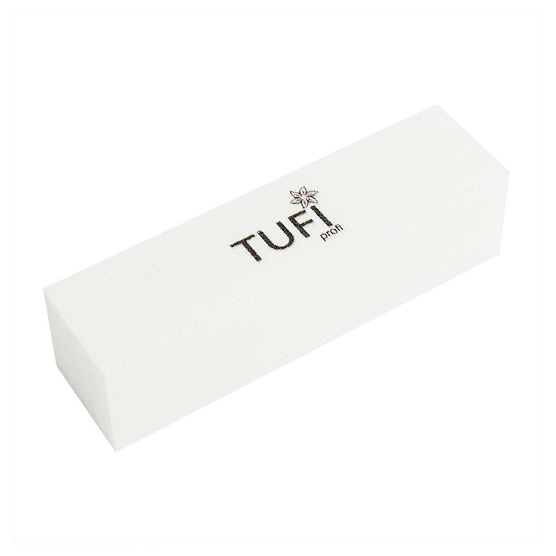 Баф для нігтів Tufi Profi Premium брусок 150/150 гритів, білий (0122157)